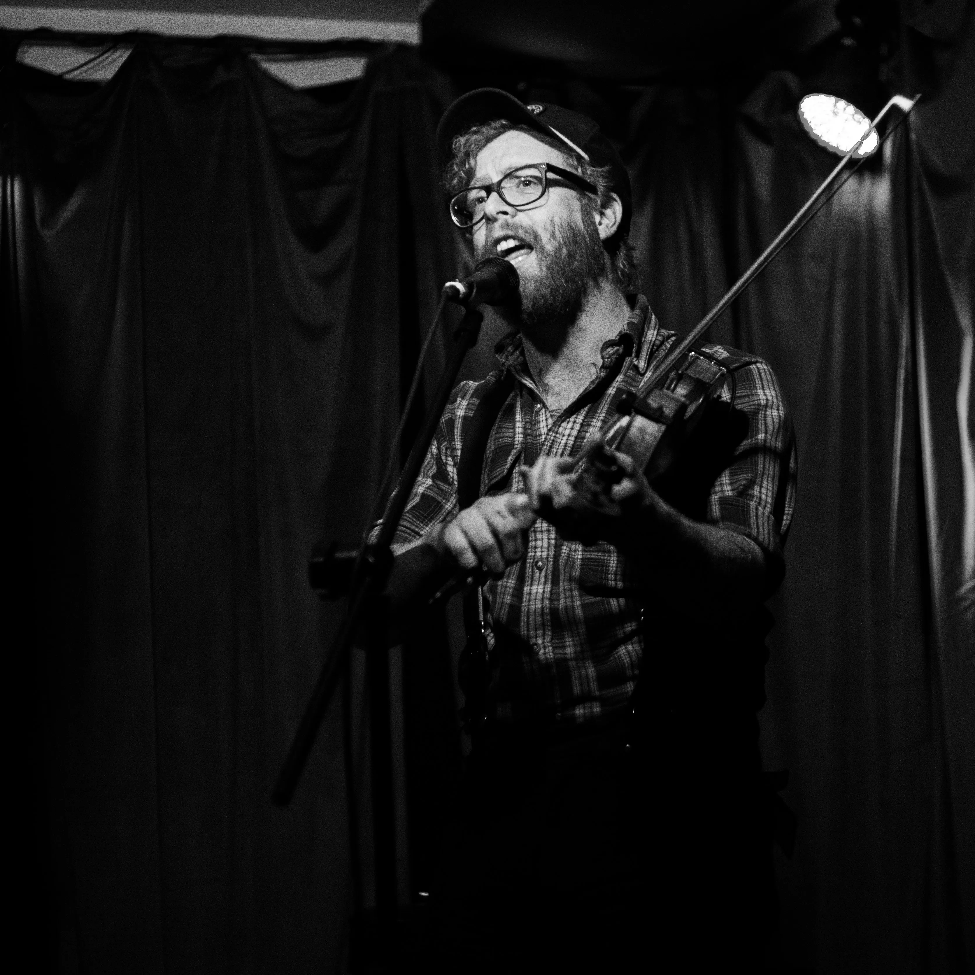 Matt Heckler playing at the Skylark Lounge.