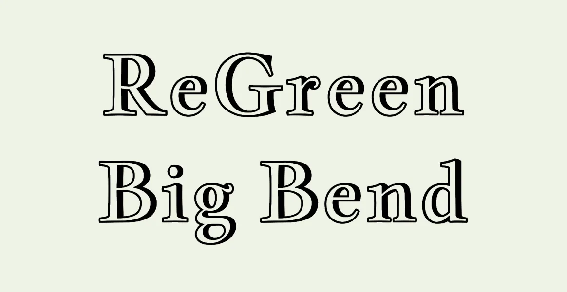 The ReGreen Big Bend website logo.